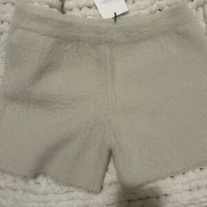 Jacquemus High Waist Cream Shorts